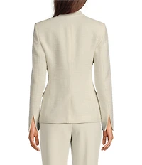 BOSS by Hugo Boss Jatawa Tweed Notch Lapel Long Sleeve Blazer