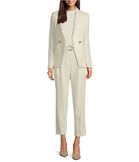 BOSS by Hugo Boss Jatawa Tweed Notch Lapel Long Sleeve Blazer
