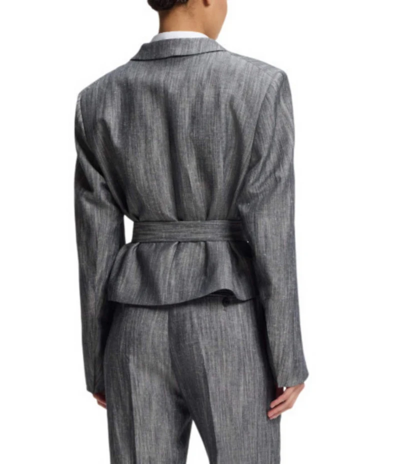 BOSS By Hugo Boss Jelsia Peak Lapel Long Sleeve Wrap Blazer