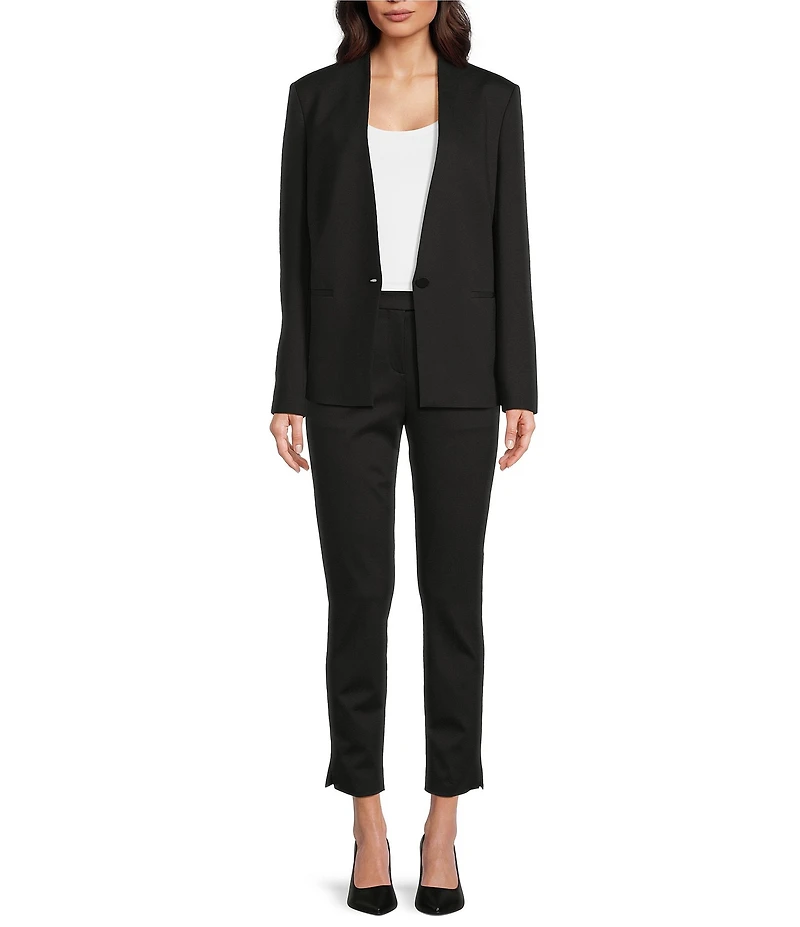 BOSS by Hugo Boss Jemma Deep V-Neck Long Sleeve Single Breasted Blazer