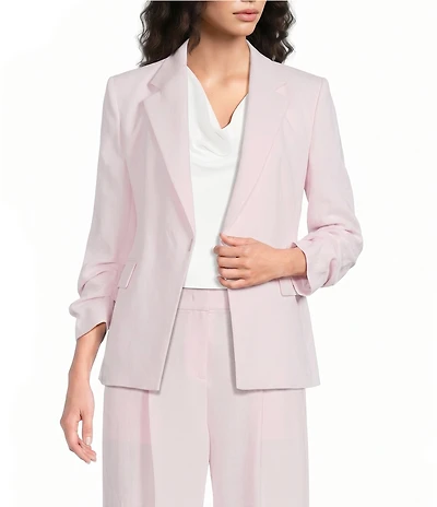 BOSS By Hugo Boss Jia Notch Lapel Bracelet Sleeve Blazer