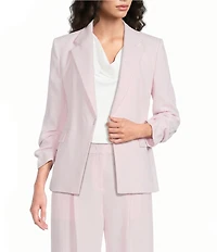 BOSS By Hugo Boss Jia Notch Lapel Bracelet Sleeve Blazer