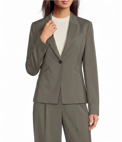 BOSS by Hugo Boss Jiah Wool Notch Lapel Collar Long Sleeve One-Button Coordinating Blazer