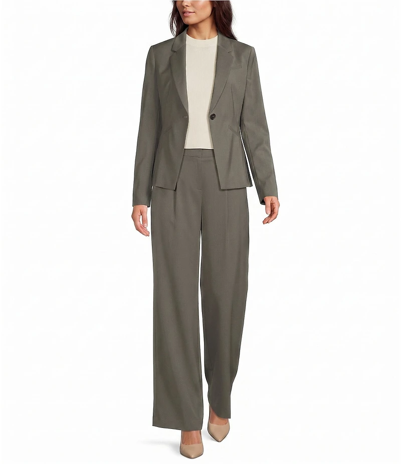 BOSS by Hugo Boss Jiah Wool Notch Lapel Collar Long Sleeve One-Button Coordinating Blazer