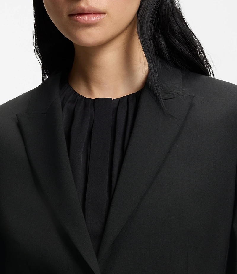 BOSS by Hugo Boss Juleah Virgin Wool Peak Lapel Collar Two-Button Coordinating Blazer Jacket