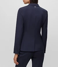 BOSS by Hugo Boss Juleah Virgin Wool Peak Lapel Collar Two-Button Coordinating Blazer Jacket