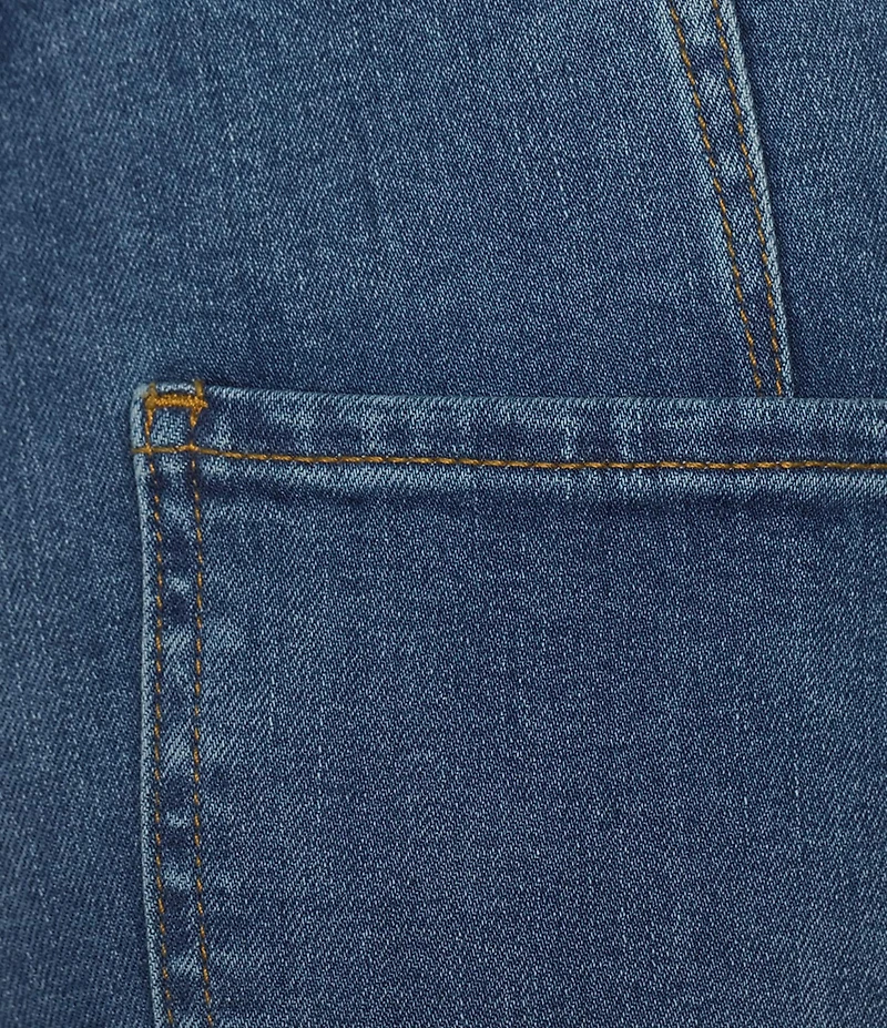 BOSS by Hugo Boss Rosalya Silk Cotton Blend Denim Flared Jeans