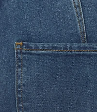 BOSS by Hugo Boss Rosalya Silk Cotton Blend Denim Flared Jeans