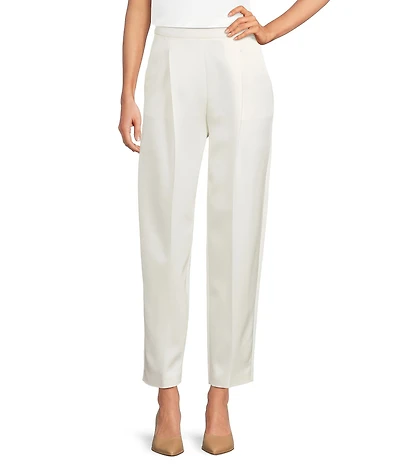 BOSS By Hugo Boss Takerana Shiny Woven Straight Leg Cropped Trousers