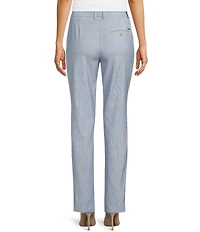 BOSS By Hugo Boss Tamata Wool Windowpane Plaid Straight Leg Pants