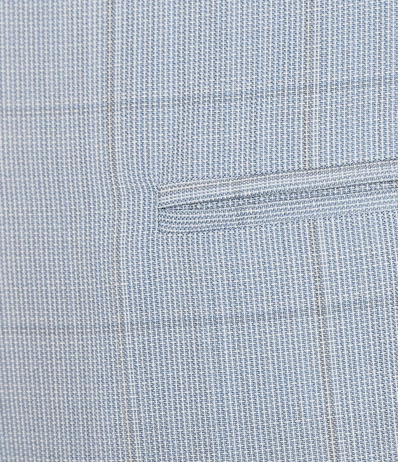 BOSS By Hugo Boss Tamata Wool Windowpane Plaid Straight Leg Pants