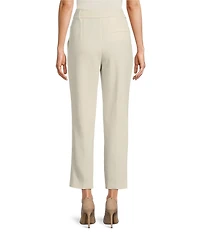BOSS by Hugo Boss Tapiah Woven Pleated front Tapered Leg Cropped Trouser