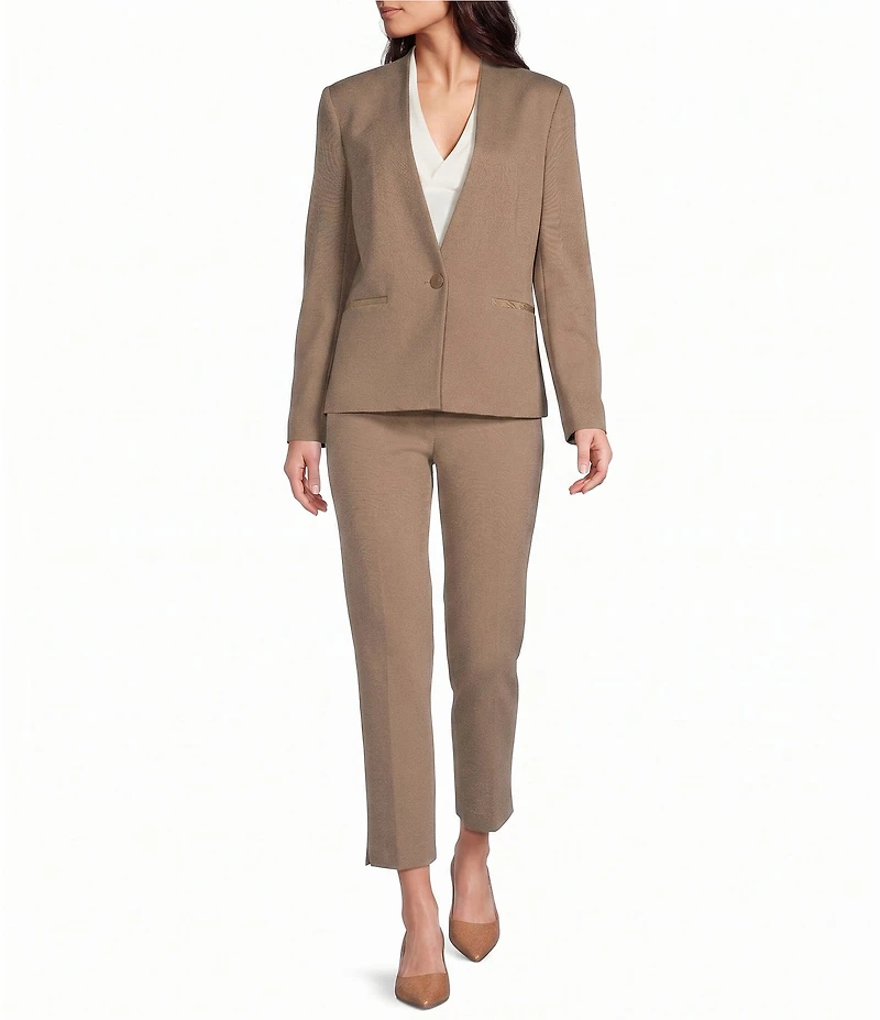 BOSS By Hugo Boss Tapria Flat Front Crop Pant