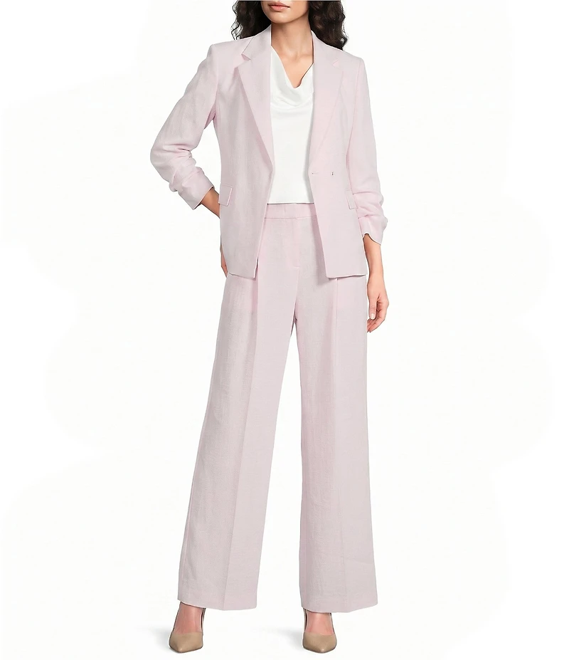 BOSS By Hugo Boss Tiana Flat Front Wide Leg Pants
