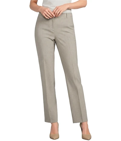 BOSS By Hugo Boss Tilda Virgin Wool Mid Rise Straight Leg Suiting Pants
