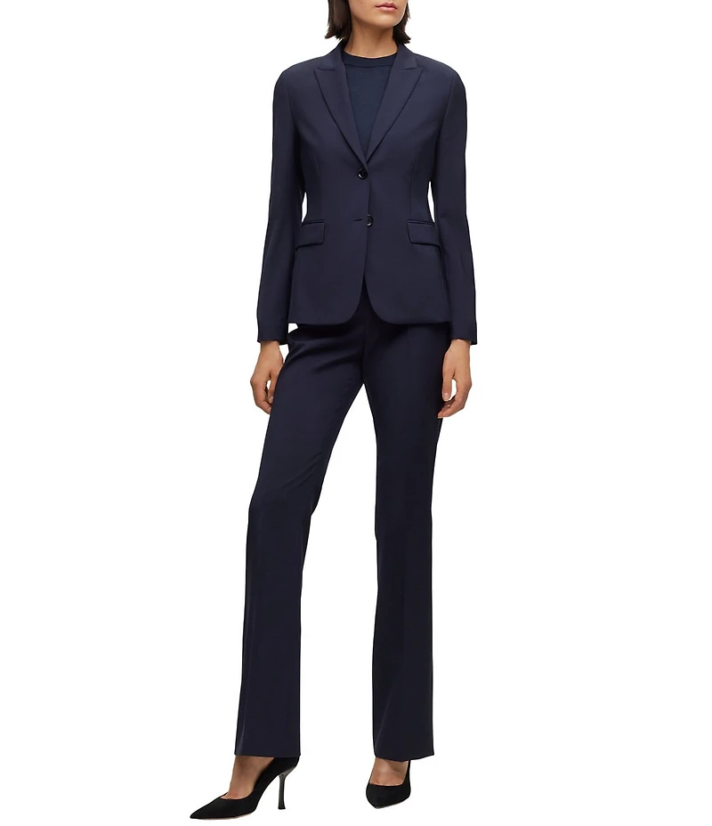 BOSS by Hugo Boss Tuleah Virgin Wool Bootcut Coordinating Pants