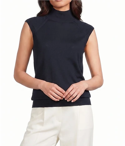 BOSS by Hugo Boss Turtleneck Sleeveless Knit Top