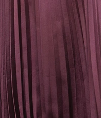BOSS by Hugo Boss Velacey Lace Inset Satin Pleated Asymmetrical Midi Skirt