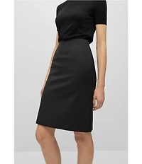 BOSS by Hugo Boss Vileah Virgin Wool Coordinating Pencil Skirt