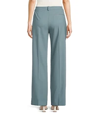 BOSS by Hugo Boss Virgin Wool Flat Front Straight Pants