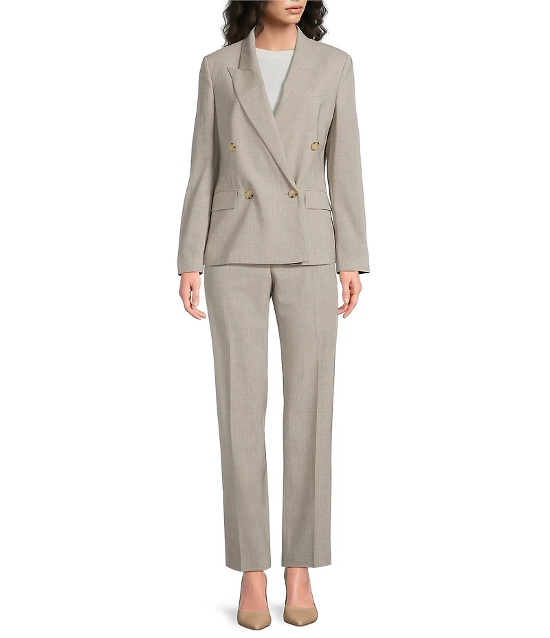 BOSS By Hugo Boss Virgin Wool Peak Lapel Long Sleeve Blazer