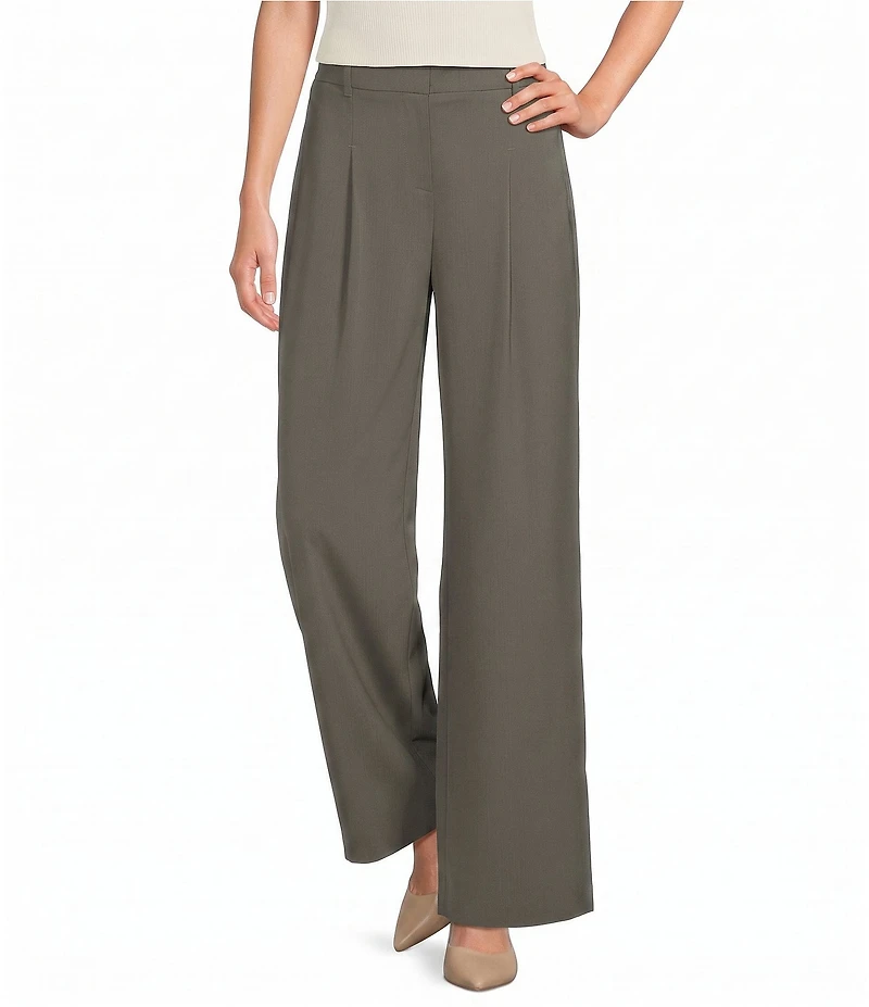 BOSS by Hugo Boss Wool Stretch Tiana Wide Leg Trouser Coordinating Pants