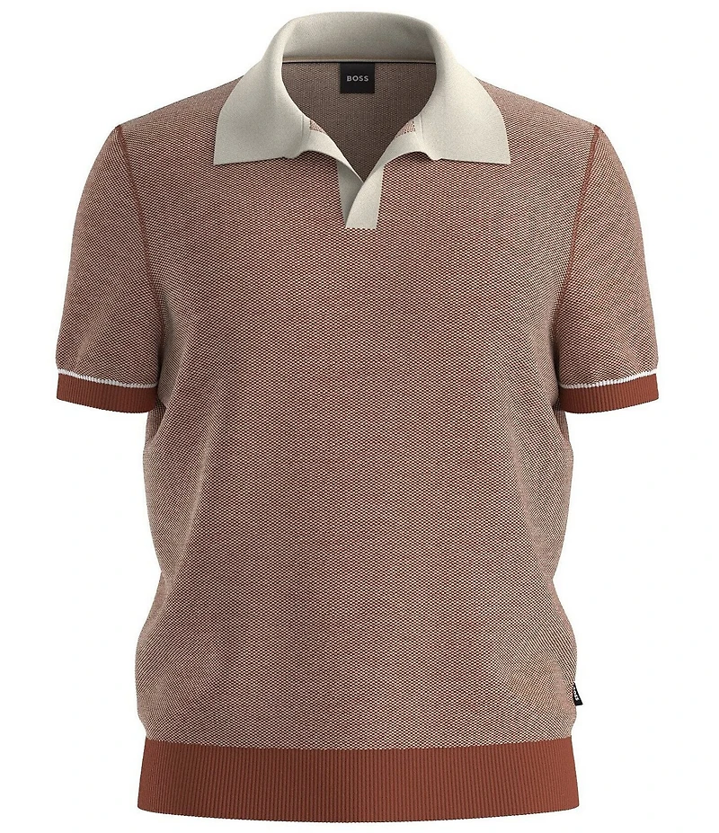 BOSS H-Jianluca Short Sleeve Sweater Polo Shirt