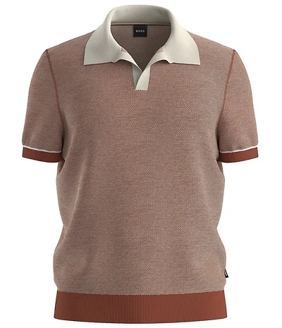 BOSS H-Jianluca Short Sleeve Sweater Polo Shirt