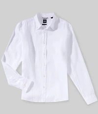 BOSS Liam Linen Long Sleeve Woven Shirt
