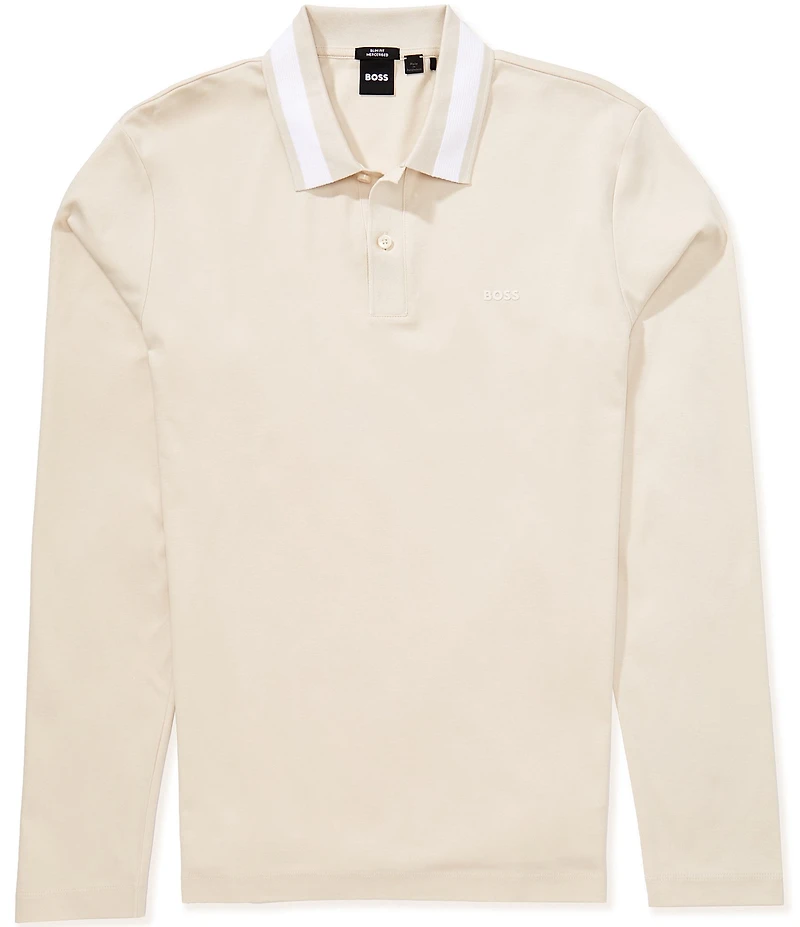 BOSS Pleins Long Sleeve Polo Shirt