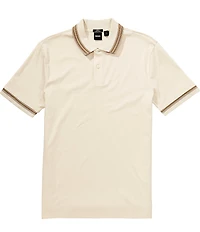 BOSS Slim Fit Contrast Tipping Short Sleeve Polo Shirt