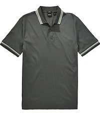 BOSS Slim Fit Contrast Tipping Short Sleeve Polo Shirt