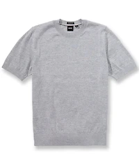 BOSS Umauro Solid Short Sleeve Wool Sweater