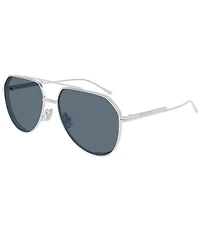 Bottega Veneta Light Ribbon 60mm Aviator Sunglasses
