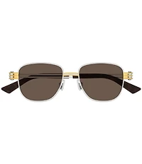 Bottega Veneta Men's Bolt 51mm Square Sunglasses