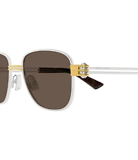 Bottega Veneta Men's Bolt 51mm Square Sunglasses