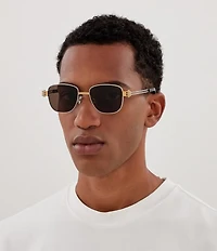 Bottega Veneta Men's Bolt 51mm Square Sunglasses