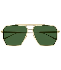 Bottega Veneta Men's BV1012S 60mm Navigator Sunglasses