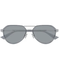 Bottega Veneta Men's Combi Man 55mm Aviator Sunglasses