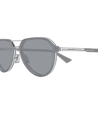 Bottega Veneta Men's Combi Man 55mm Aviator Sunglasses