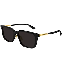 Bottega Veneta Men's Ribbon 57mm Rectangle Sunglasses