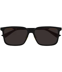 Bottega Veneta Men's Ribbon 57mm Rectangle Sunglasses