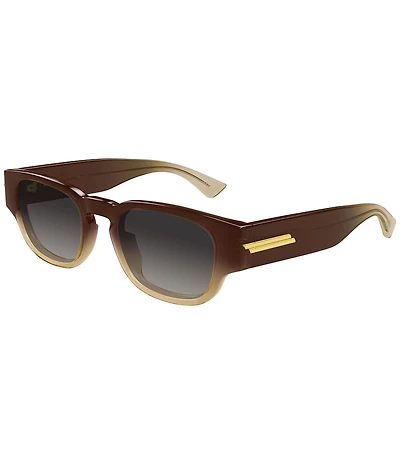 Bottega Veneta Men's Stretch Ribbon 51mm Square Sunglasses