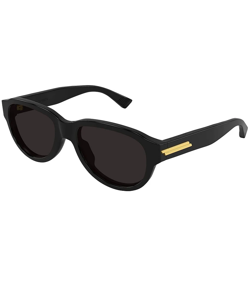 Bottega Veneta Men's Stretch Ribbon 55mm Round Sunglasses
