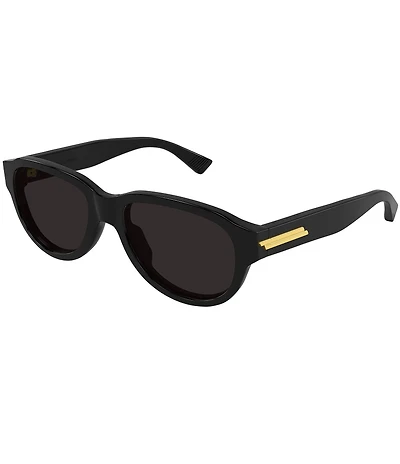 Bottega Veneta Men's Stretch Ribbon 55mm Round Sunglasses