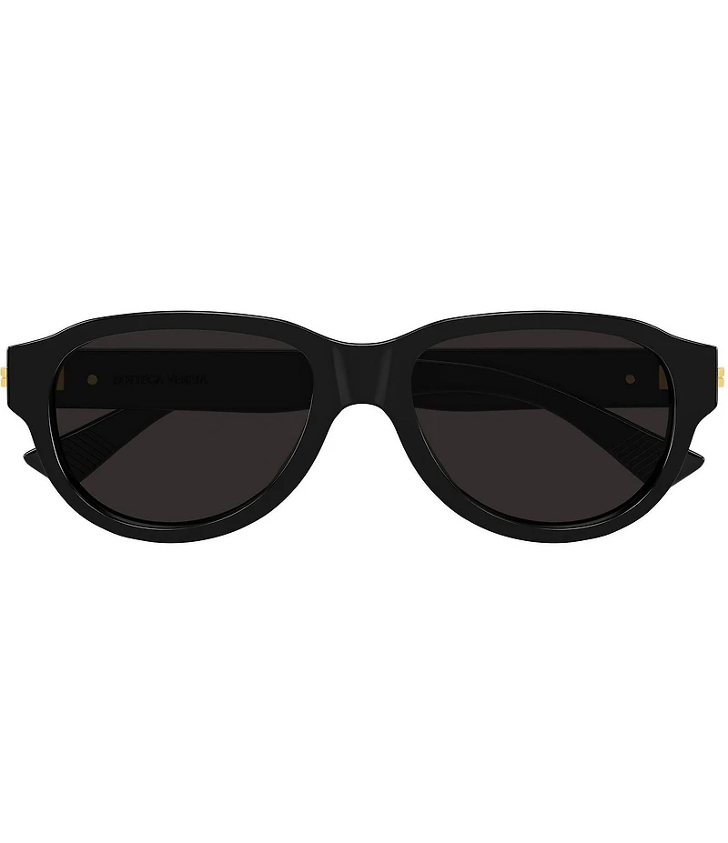 Bottega Veneta Men's Stretch Ribbon 55mm Round Sunglasses