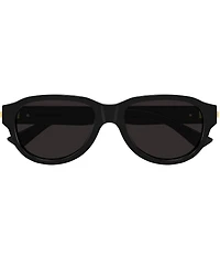 Bottega Veneta Men's Stretch Ribbon 55mm Round Sunglasses