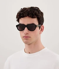 Bottega Veneta Men's Stretch Ribbon 55mm Round Sunglasses