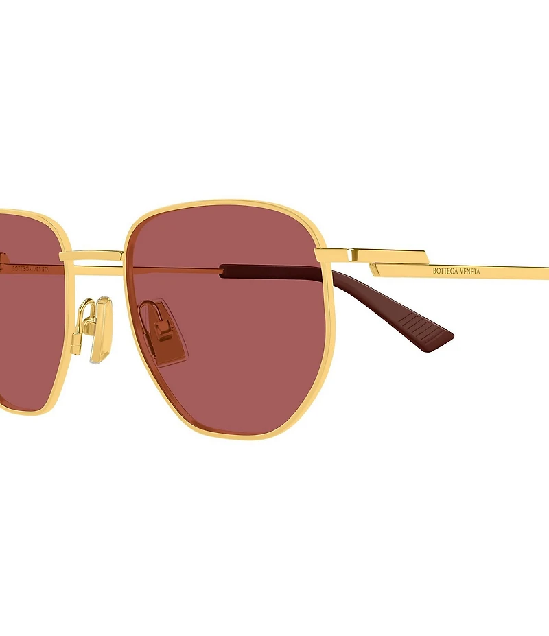 Bottega Veneta Unisex Minimalist 52mm Round Sunglasses