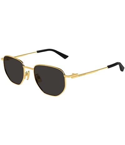 Bottega Veneta Unisex Minimalist 52mm Round Sunglasses